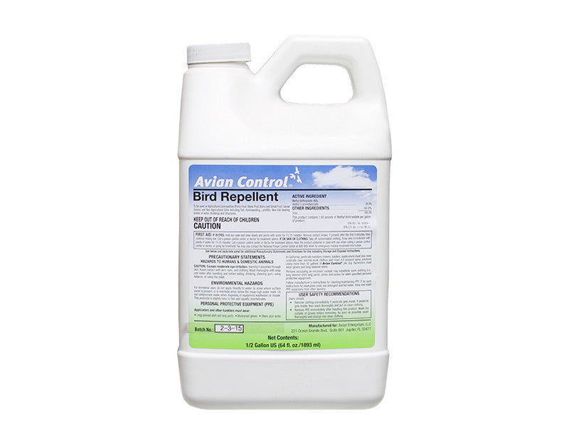 Avian Control Bird Repellent - 1/2 Gallon